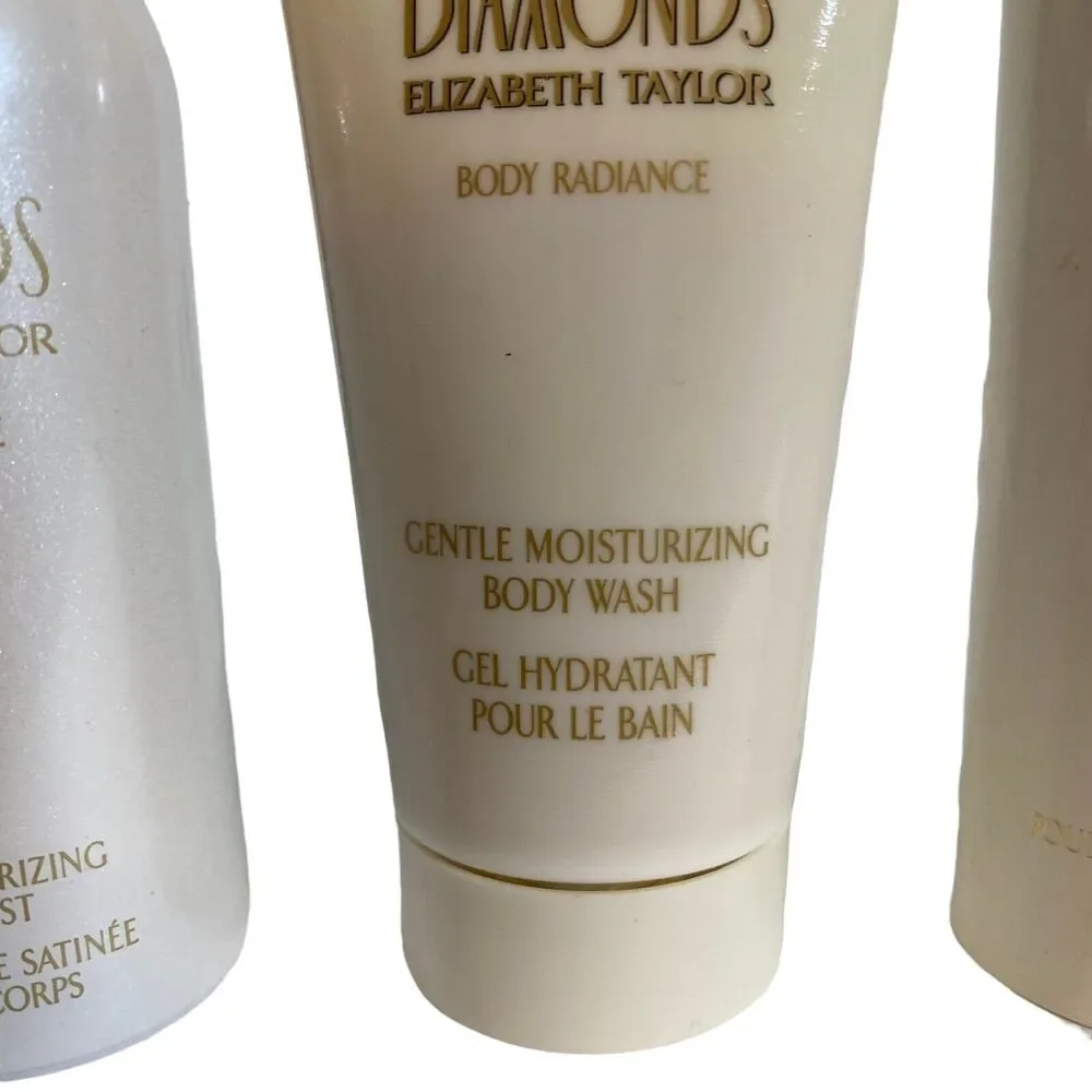 White Diamonds Elizabeth Taylor Body Radiance Satin Body Talc Body wash & Mist
